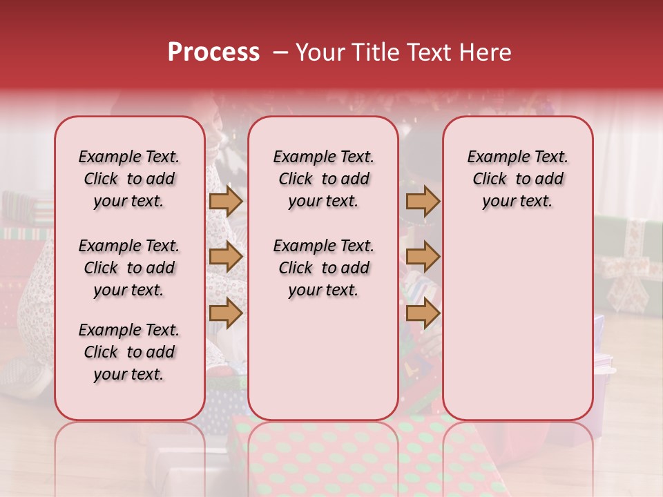 Girl Excitement Indoors PowerPoint Template