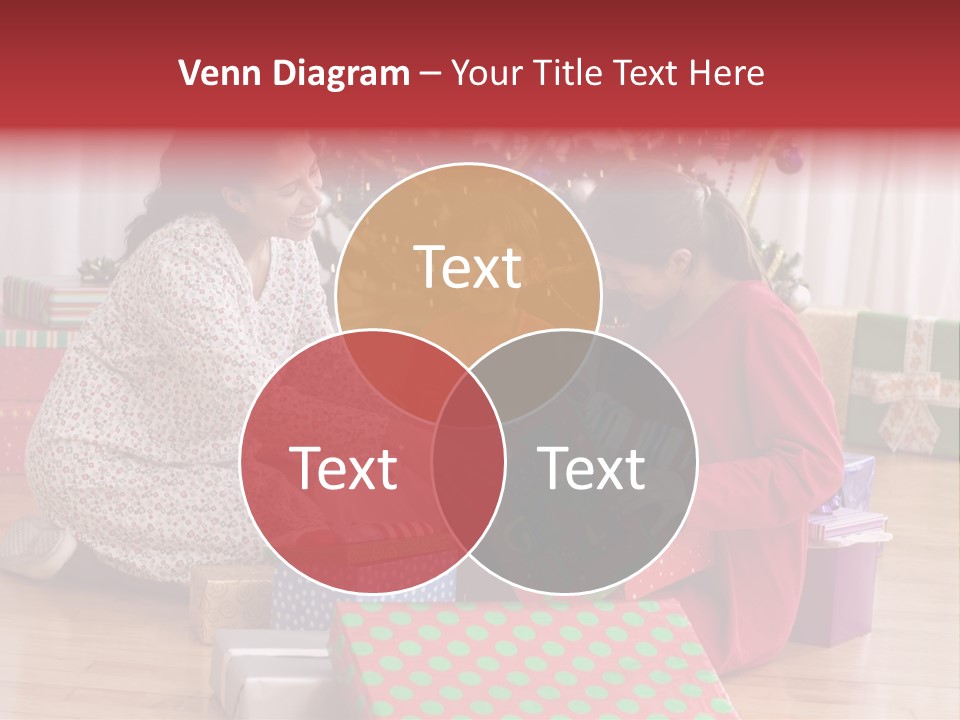 Girl Excitement Indoors PowerPoint Template