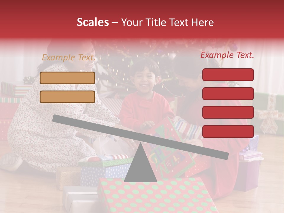 Girl Excitement Indoors PowerPoint Template