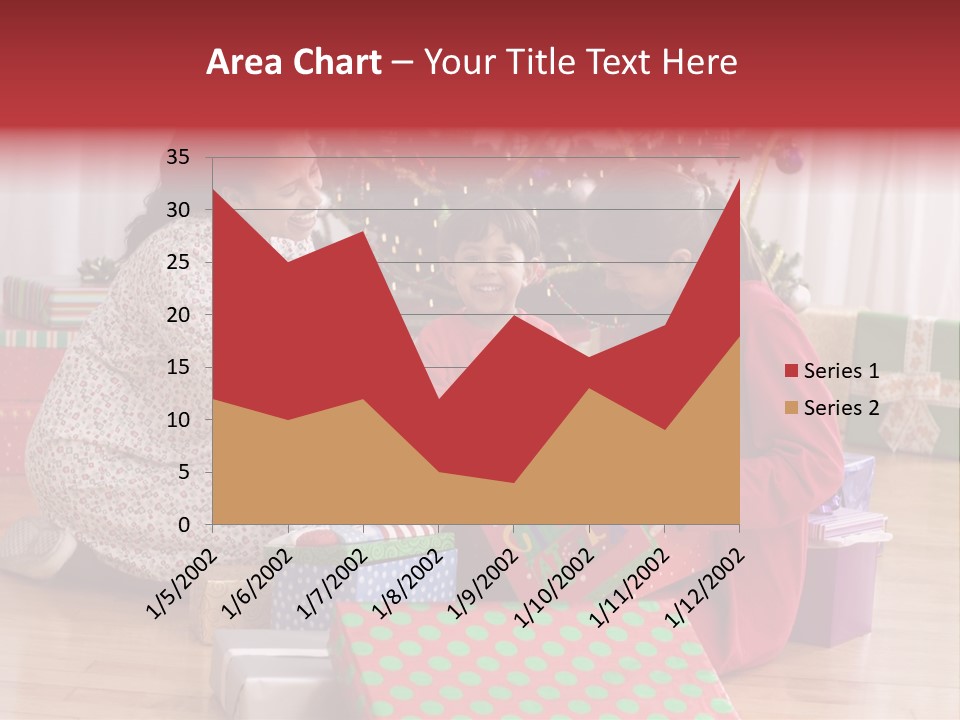 Girl Excitement Indoors PowerPoint Template