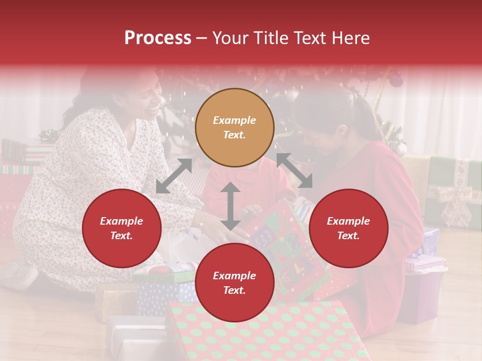 Girl Excitement Indoors PowerPoint Template