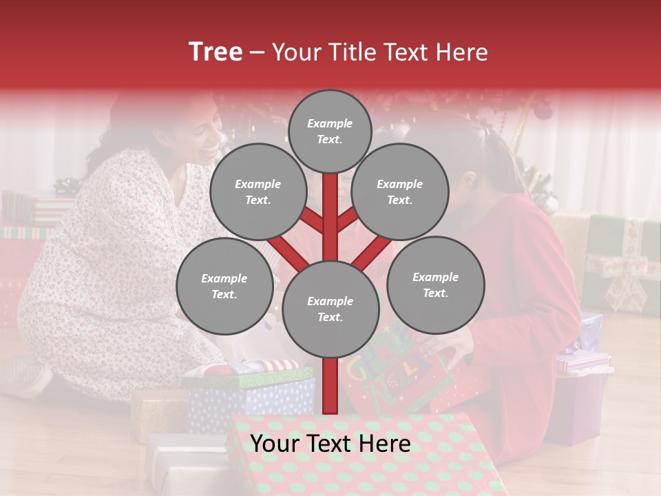 Girl Excitement Indoors PowerPoint Template