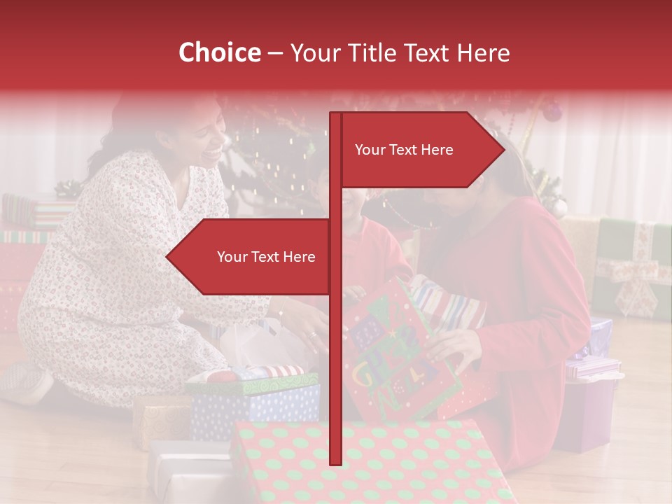 Girl Excitement Indoors PowerPoint Template