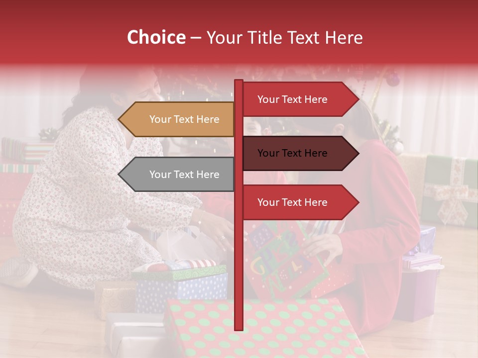 Girl Excitement Indoors PowerPoint Template