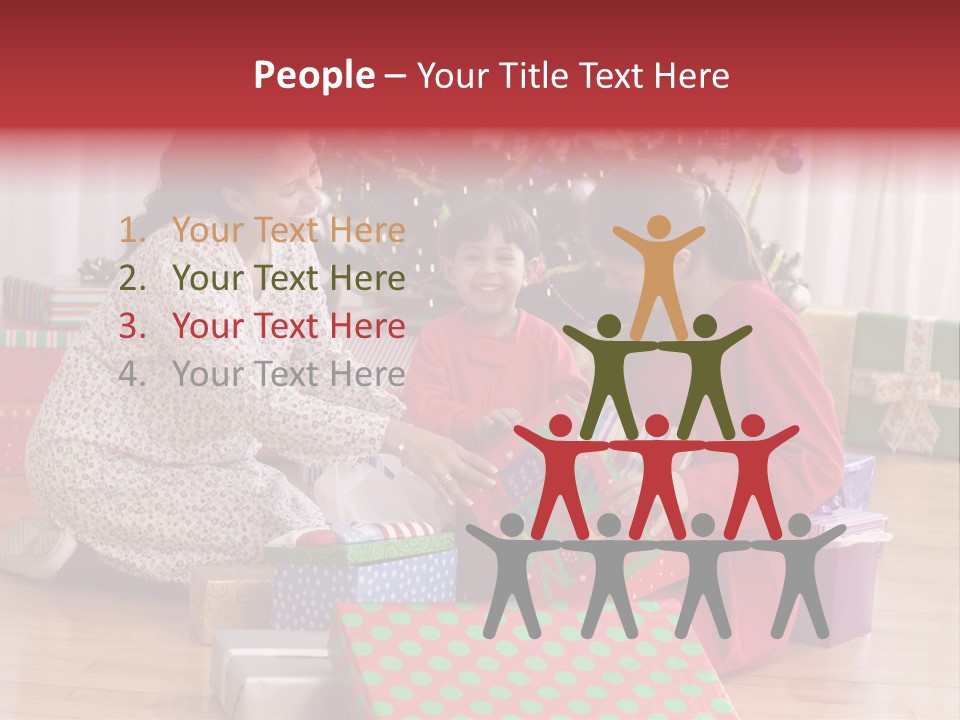 Girl Excitement Indoors PowerPoint Template