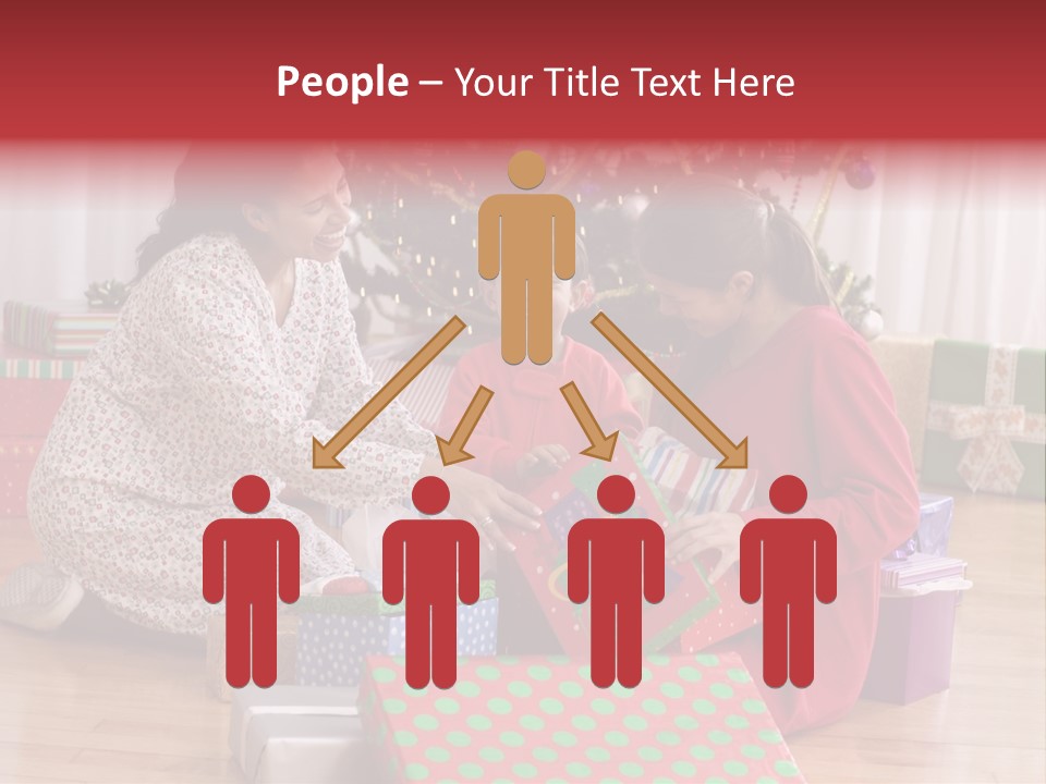 Girl Excitement Indoors PowerPoint Template