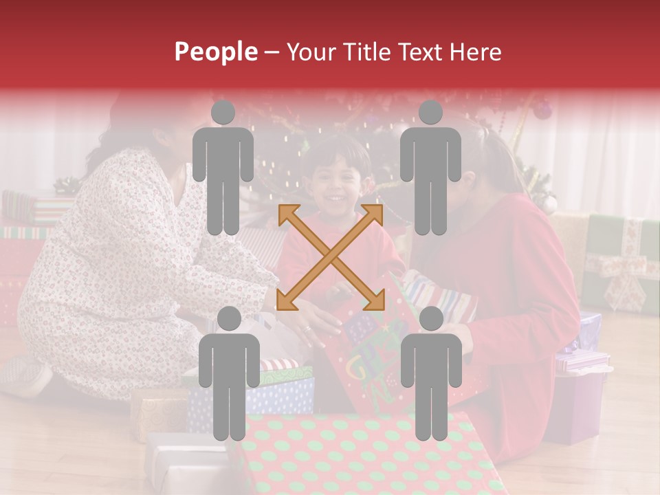 Girl Excitement Indoors PowerPoint Template