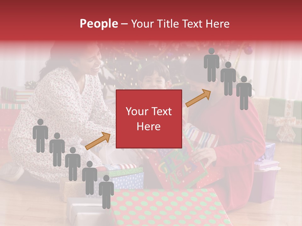 Girl Excitement Indoors PowerPoint Template