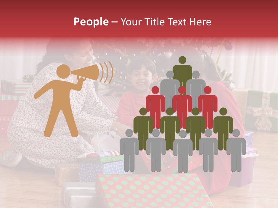 Girl Excitement Indoors PowerPoint Template