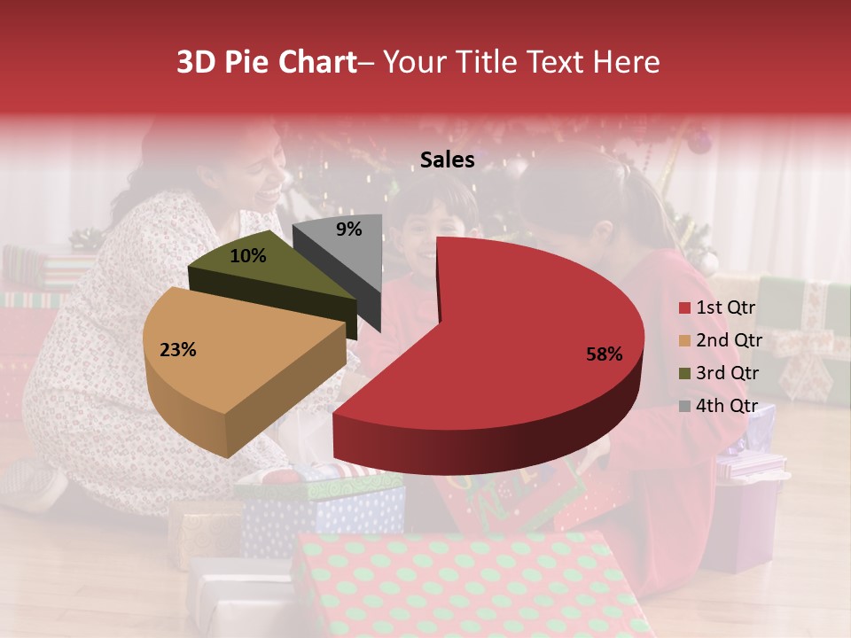 Girl Excitement Indoors PowerPoint Template