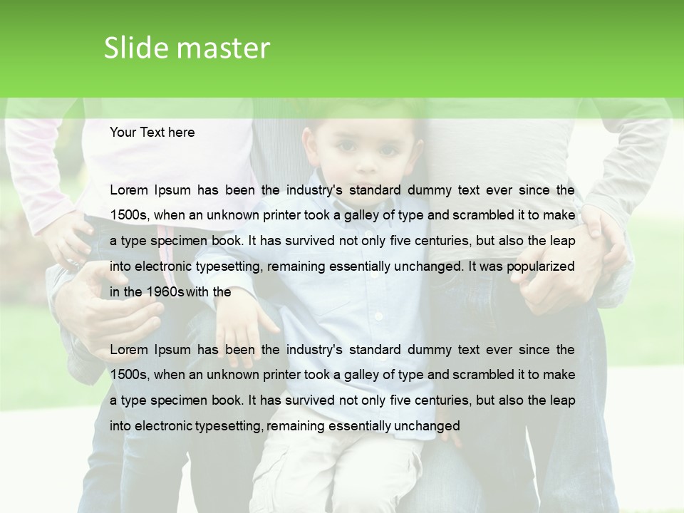 Happiness Sons Outside PowerPoint Template