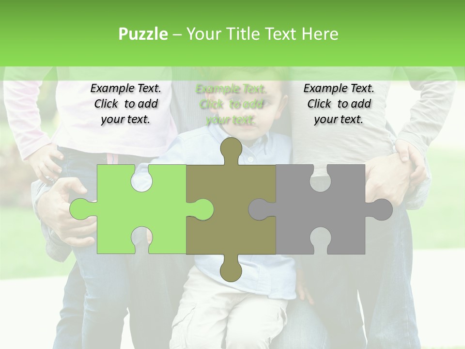 Happiness Sons Outside PowerPoint Template