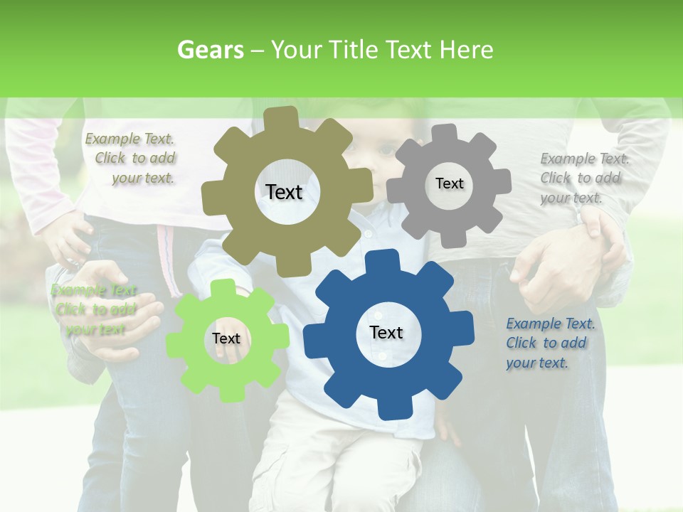 Happiness Sons Outside PowerPoint Template