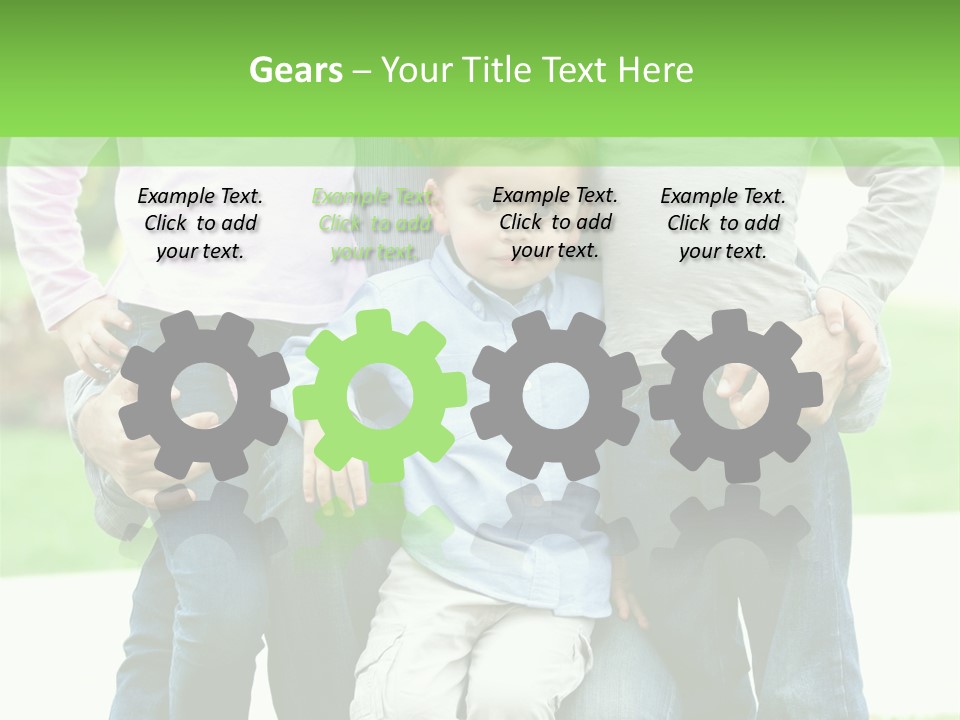 Happiness Sons Outside PowerPoint Template