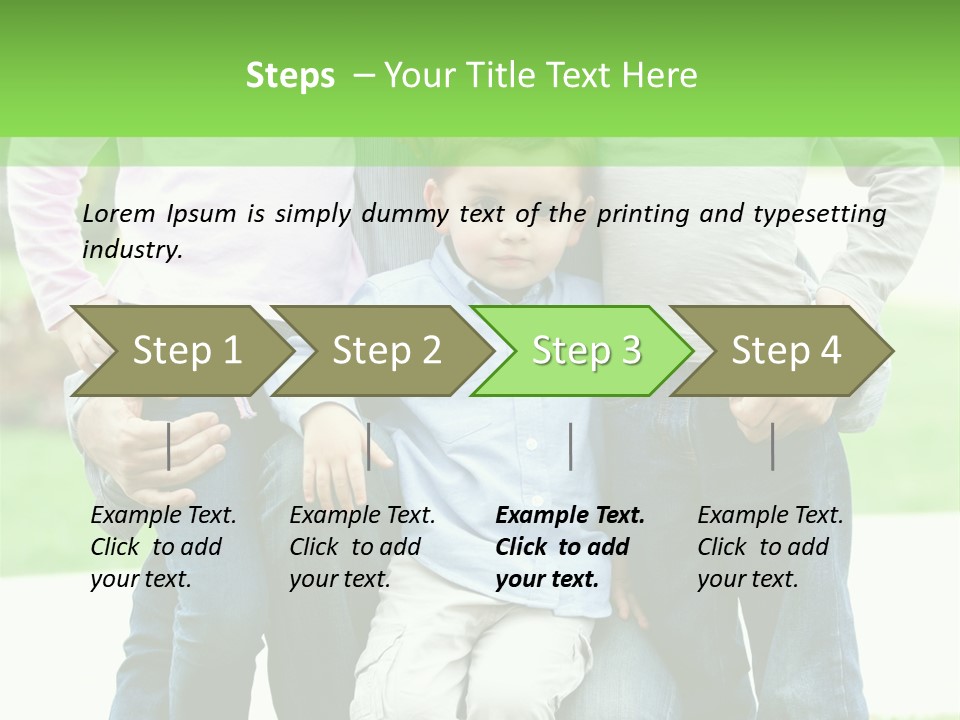 Happiness Sons Outside PowerPoint Template