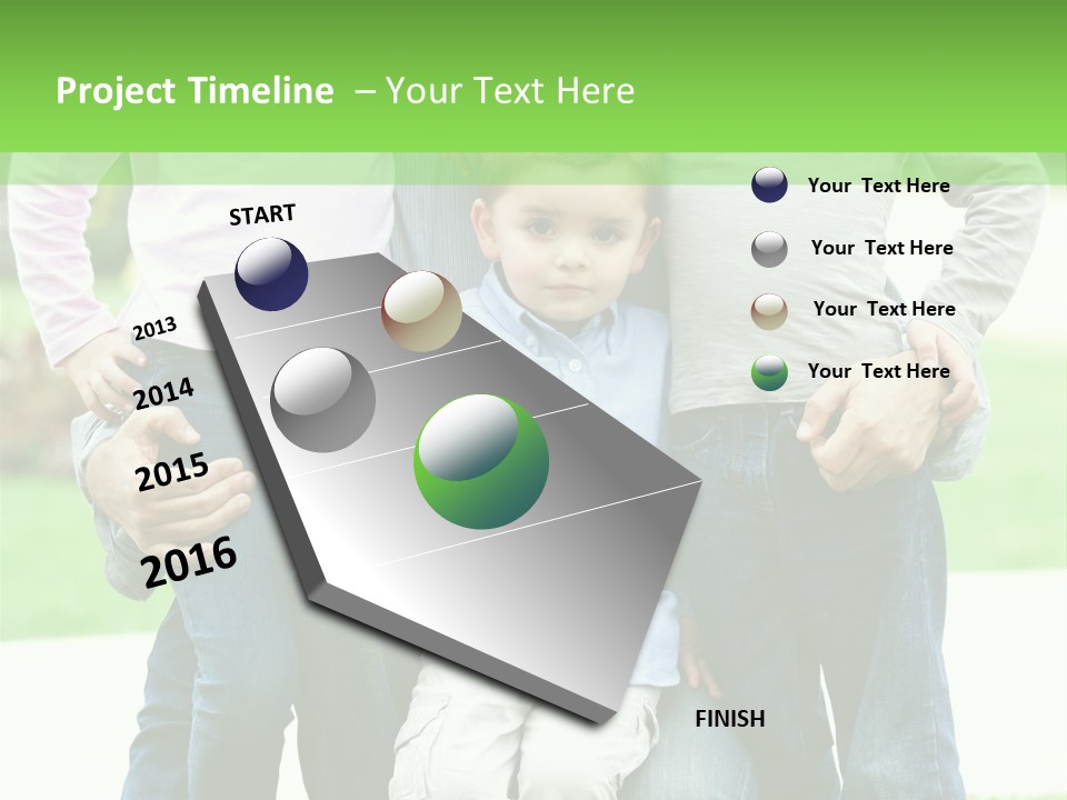 Happiness Sons Outside PowerPoint Template