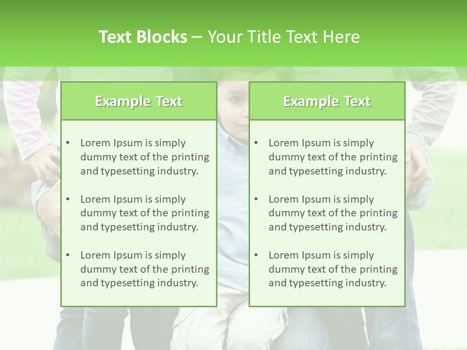 Happiness Sons Outside PowerPoint Template