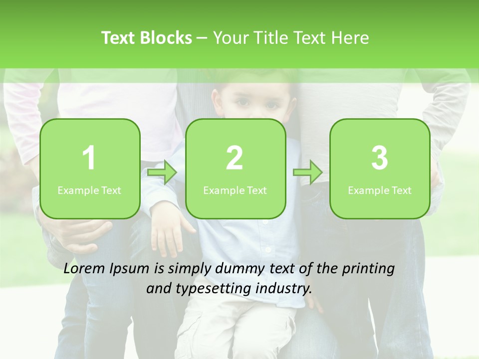 Happiness Sons Outside PowerPoint Template
