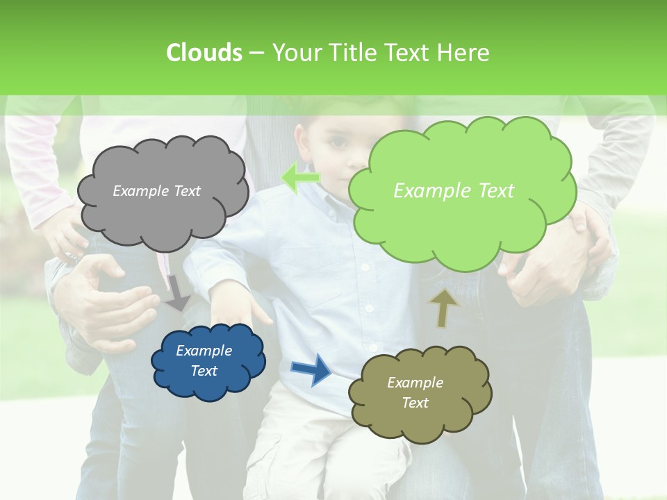 Happiness Sons Outside PowerPoint Template