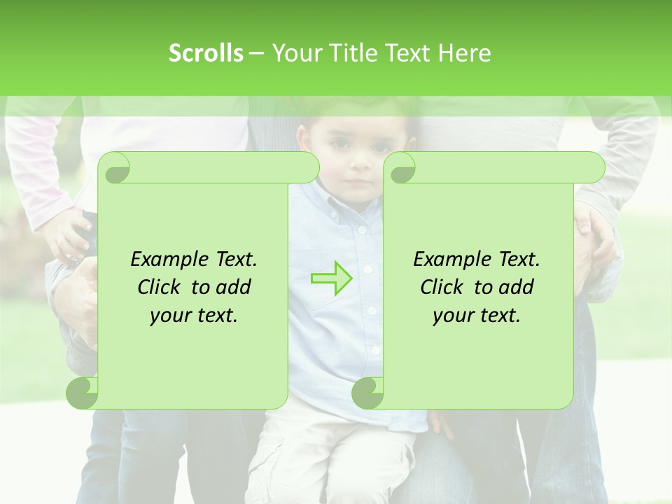 Happiness Sons Outside PowerPoint Template