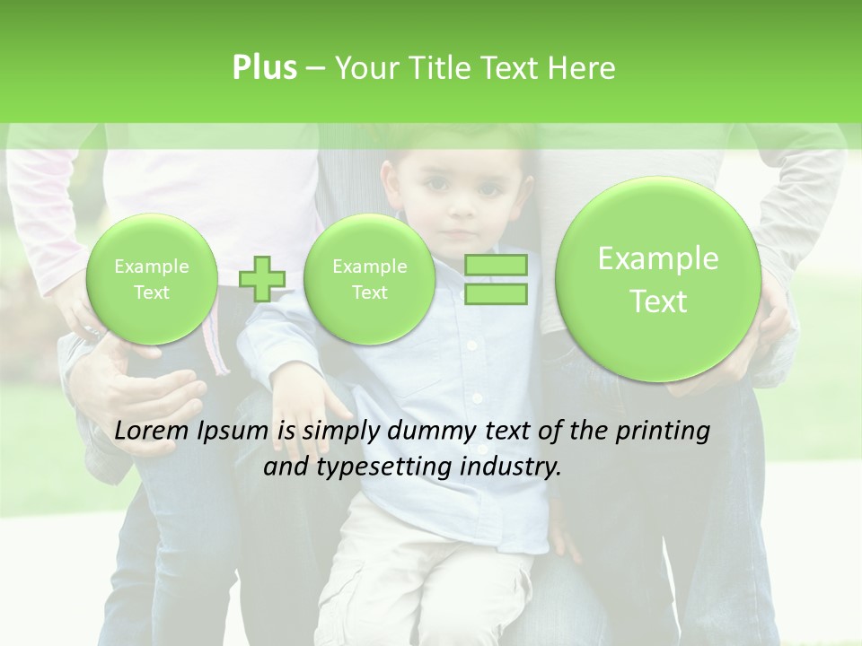 Happiness Sons Outside PowerPoint Template