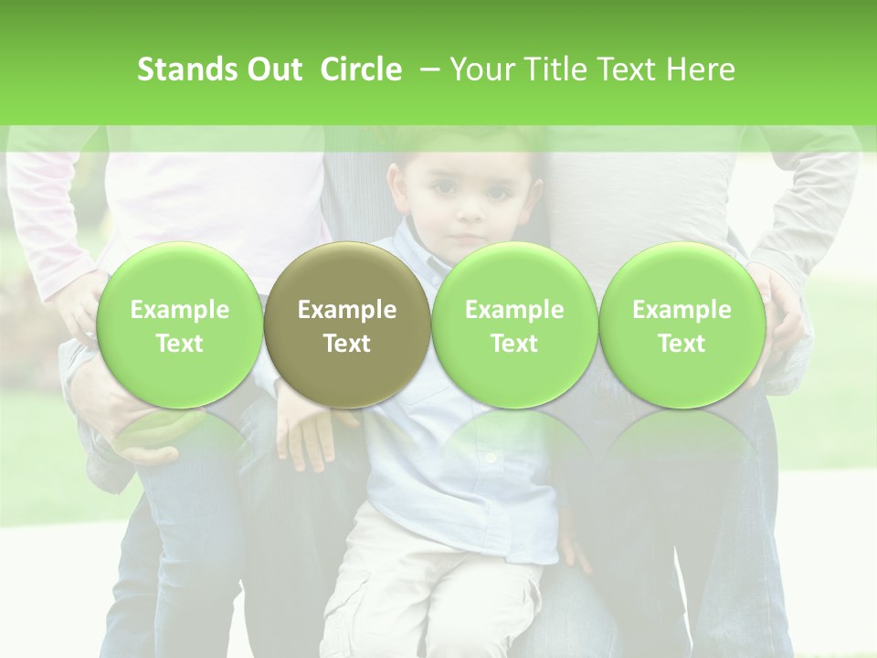 Happiness Sons Outside PowerPoint Template