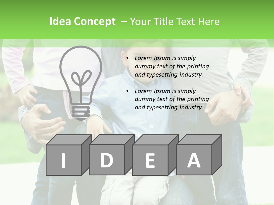 Happiness Sons Outside PowerPoint Template