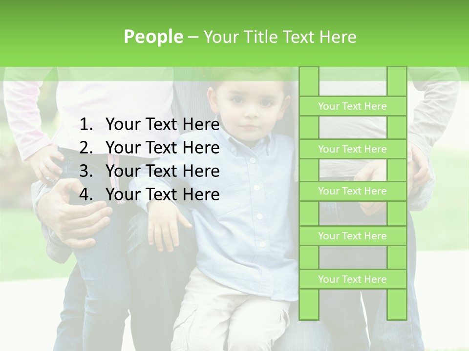 Happiness Sons Outside PowerPoint Template