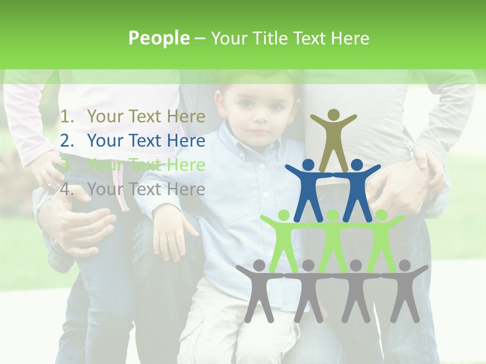 Happiness Sons Outside PowerPoint Template