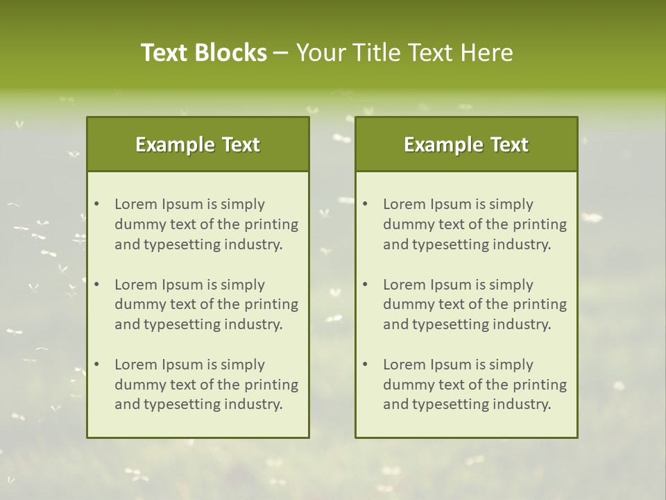 Cloud Animal Environment PowerPoint Template