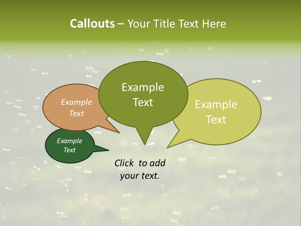 Cloud Animal Environment PowerPoint Template