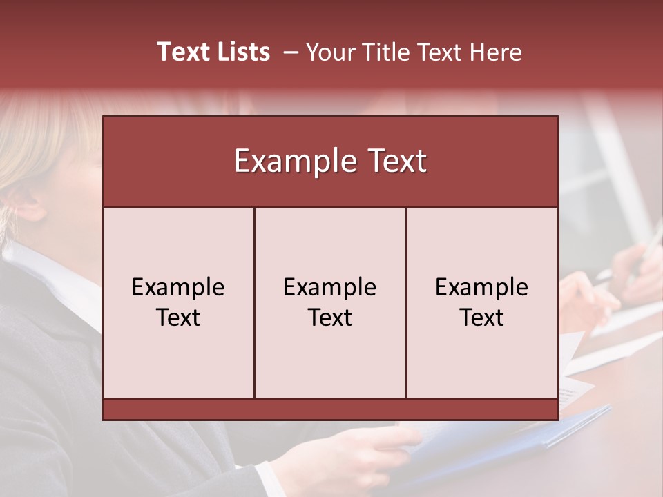 A Group Of Business People Sitting At A Table PowerPoint Template
