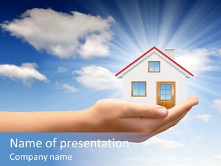 Sky Loan Home PowerPoint Template