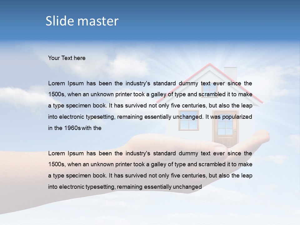 Sky Loan Home PowerPoint Template
