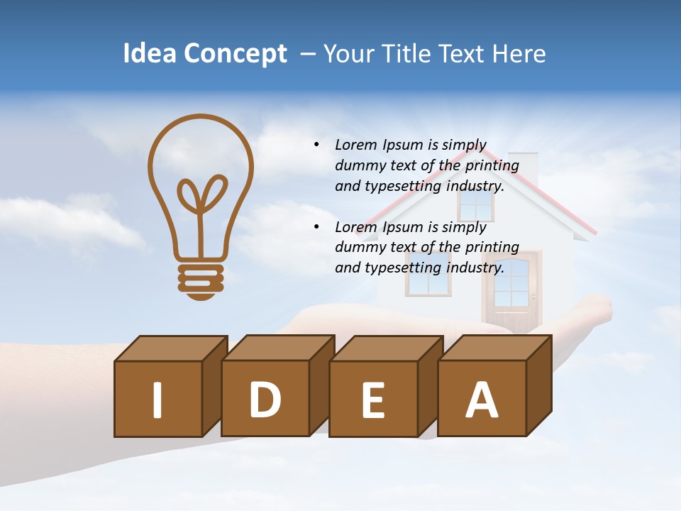 Sky Loan Home PowerPoint Template