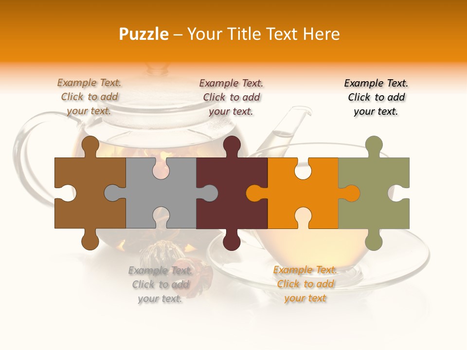 Oolong Serving Blooming PowerPoint Template