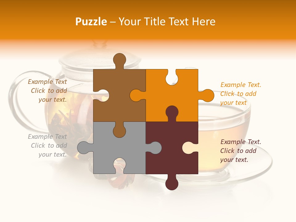 Oolong Serving Blooming PowerPoint Template