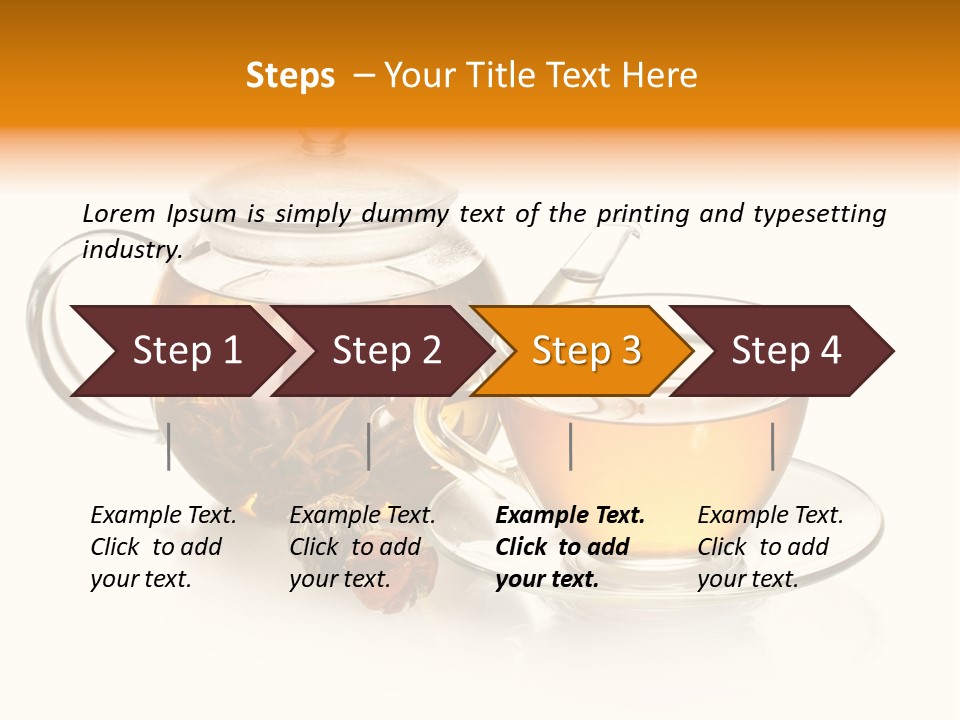 Oolong Serving Blooming PowerPoint Template