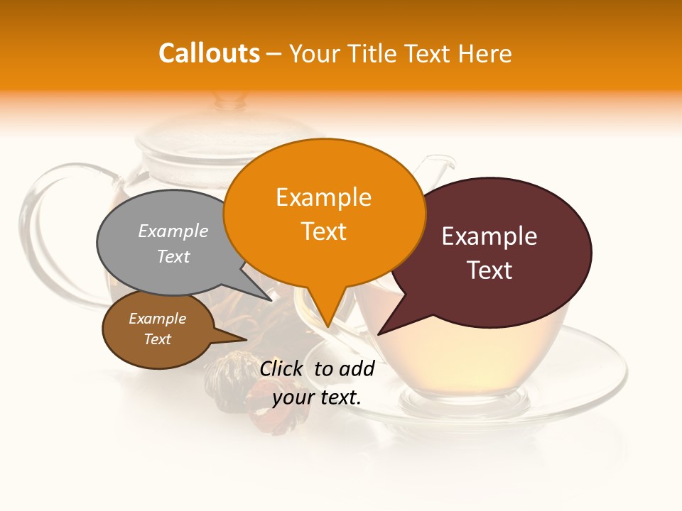 Oolong Serving Blooming PowerPoint Template