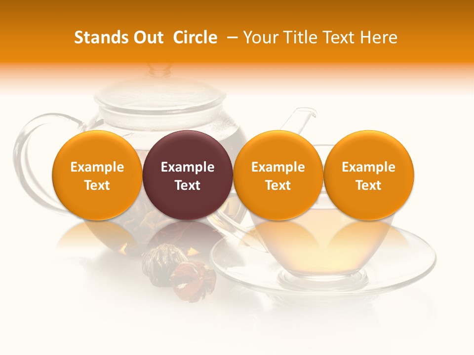 Oolong Serving Blooming PowerPoint Template