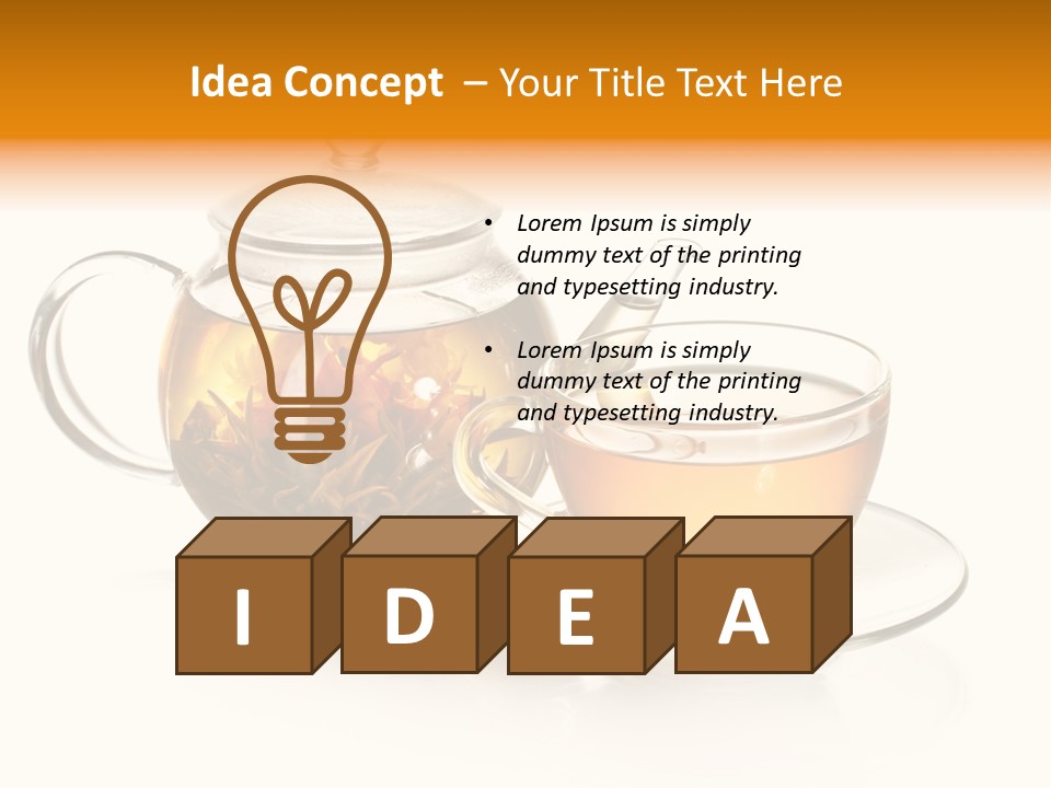 Oolong Serving Blooming PowerPoint Template