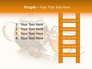Oolong Serving Blooming PowerPoint Template