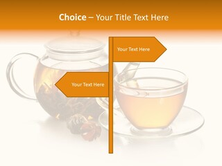 Oolong Serving Blooming PowerPoint Template