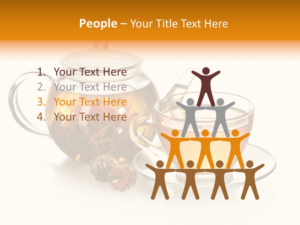 Oolong Serving Blooming PowerPoint Template