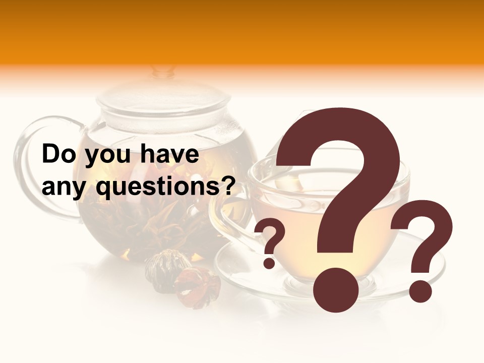 Oolong Serving Blooming PowerPoint Template