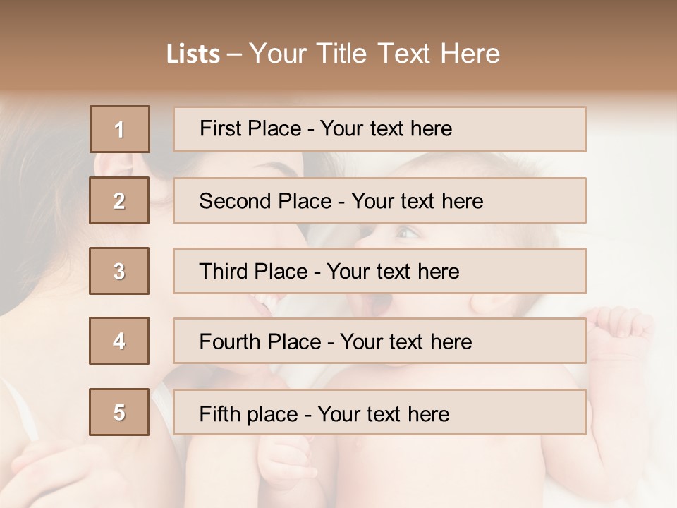 Enjoyment Hand Family PowerPoint Template