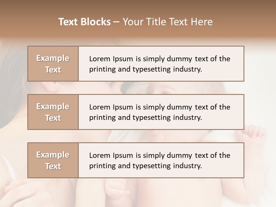 Enjoyment Hand Family PowerPoint Template