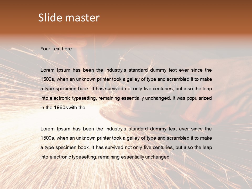 Metal Work Flame PowerPoint Template