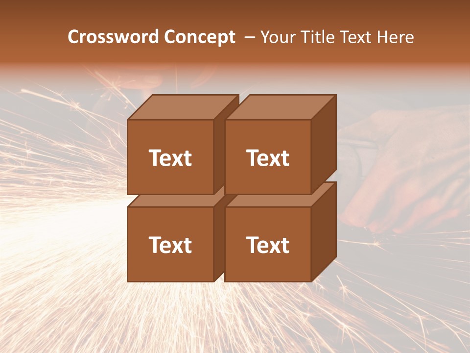 Metal Work Flame PowerPoint Template