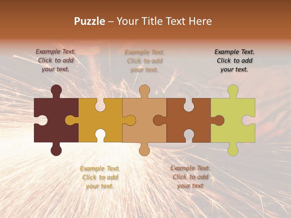 Metal Work Flame PowerPoint Template